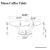 Moon Glass/Marble Dual Swivel Top Coffee Table