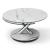 Moon Glass/Marble Dual Swivel Top Coffee Table