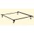 Framos Adjustable Metal Bed Frame w/Casters, Twin/Full Size