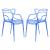 Milan Plastic Dining Chair (Set of 2)
