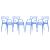 Milan Plastic Dining Chair (Set of 4)