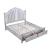 Mystic Wood Panel Storage Bed w/LED Light, Queen Size