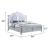 Mystic Wood Panel Storage Bed w/LED Light, Queen Size