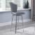 Nadia Swivel PU Design Back Counter Stool