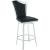 Nadia Swivel PU Design Back Counter Stool