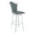 Nadia Swivel PU Design Back Bar Stool