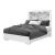 Naomi Platform Bedroom Set with LED and Marble Headboard