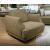 Carter Fabric/Leather Swivel Armchair