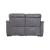 Pazienza Leather Power Reclining Loveseat w/Adjustable Headrest & Lumbar Support
