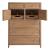 Weekender Wood Chest w/5 Drawers & 2 Doors