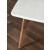 Nero Authentic Marble Square Coffee Table w/ Wood Legs