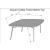Nero Authentic Marble Square Coffee Table w/ Wood Legs