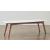 Nero Authentic Marble Rectangle Coffee Table w/ Wood Legs
