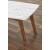 Nero Authentic Marble Rectangle Coffee Table w/ Wood Legs