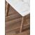 Nero Authentic Marble Rectangle Coffee Table w/ Wood Legs