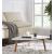 Nero Authentic Marble Triangular Coffee Table w/ Wood Legs