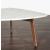 Nero Authentic Marble Triangular Coffee Table w/ Wood Legs
