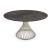 Vortex W55.1-inch Ceramic/Metal Customizable Round Dining Table