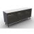 Universal Ceramic/Wood Customizable Sideboard w/3 Glass Doors & Metal Legs