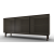 Universal Ceramic/Wood Customizable Sideboard w/3 Glass Doors & Wooden Feet