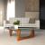Imperial Triangle Glass Coffee Table