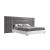Nina Premium Wood Veneer King Size Bed with Tufted Velvet Headboard