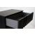 Carbon 2 Drawer Night Table, Left Side Facing
