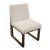 Radkin Upholstered Dining Side Chair | Burnished Brown Wood