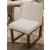 Radkin Upholstered Dining Side Chair | Burnished Brown Wood