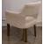 Baskinger Upholstered Dining Arm Chair | Sculptural Wood Design