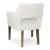 Baskinger Upholstered Dining Arm Chair | Sculptural Wood Design