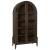 Benhall Dark Brown Wood Accent Cabinet | 2-Door Storage