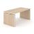 Motion Electric Height Adjustable Office Desk w/Panel Legs, 2 Level Columns