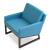 Nova Sled Wood Lounge Armchair