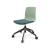 Noom 50 Polypropylene Swivel Gaslift Chair w/5 Spoke Castors