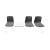 Noom 50 Polypropylene Beam Seating (3 Chairs & Table)