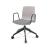 Noom 50 Polypropylene Swivel Gaslift Chair w/5 Spoke Castors & Arms