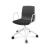 Noom 50 Polypropylene Swivel Gaslift Chair w/5 Spoke Castors & Arms