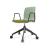 Noom 50 Polypropylene Swivel Gaslift Chair w/5 Spoke Castors & Arms