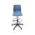 Noom 50 Polypropylene Swivel Gaslift Draughtman Chair w/5 Spoke Castors