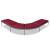 Nora Fabric/Metal Corner Seating Office Bench