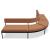 Nora Fabric/Metal Corner Seating Office Bench