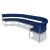 Nora Fabric/Metal Curved Seating Office Bench