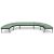 Nora Fabric/Metal Curved Seating Office Bench
