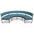 Nora Fabric/Metal Circular Seating Office Bench