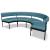 Nora Fabric/Metal Circular Seating Office Bench