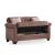 Nova Microfiber Convertible Loveseat