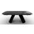 Apian W78.7-inch Ceramic/Metal Customizable Extendable Elliptical Dining Table