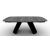 Apian W78.7-inch Ceramic/Metal Customizable Extendable Elliptical Dining Table
