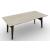 Abrey W78.7-inch Ceramic/Wood Customizable Rectangular Dining Table
